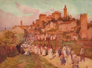 Corpus Domini a Viterbo, c1900 da Walter Frederick Roofe Tyndale