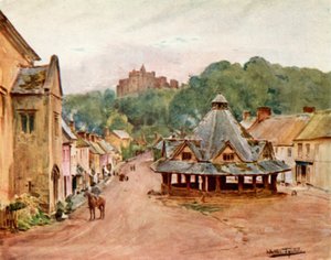 Castello di Dunster e mercato della lana da Walter Frederick Roofe Tyndale