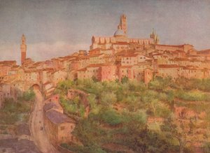 Siena: Una città su una collina, c1900 1913 da Walter Frederick Roofe Tyndale