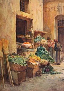 Il negozio del fruttivendolo, c1910, 1912 da Walter Frederick Roofe Tyndale