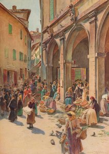 Il mercato a Montepulciano, c1900 1913