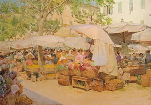 Il mercato di Nizza, c1910, 1912