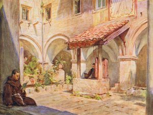 Il chiostro superiore a San Francesco, Ragusa da Walter Frederick Roofe Tyndale