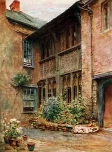 Il cortile del Luttrell Arms, Dunster da Walter Frederick Roofe Tyndale