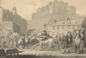 Castello di Edimburgo e Fiera dei Cavalli da Walter Geikie