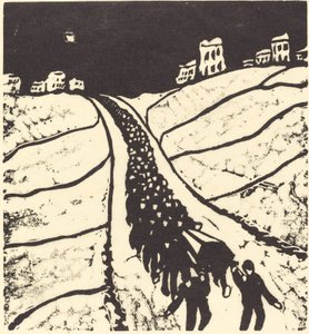 Begräbnis, 1916 da Walter Gramatte