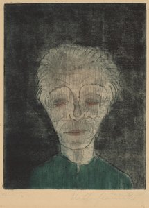 Uomo stanco (Autoritratto), 1923 da Walter Gramatte