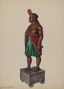Indiano del negozio di sigari, c. 1936 da Walter Hochstrasser