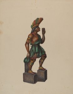 Indiano del negozio di sigari, c. 1936 da Walter Hochstrasser
