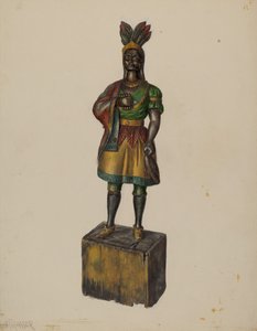 Indiano del negozio di sigari, c. 1936 da Walter Hochstrasser