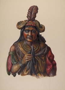 Indiano del negozio di sigari, c. 1937 da Walter Hochstrasser