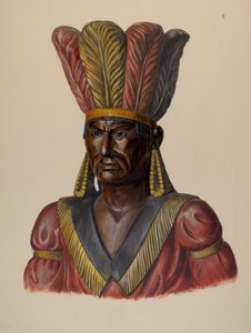 Indiano del negozio di sigari, c. 1937 da Walter Hochstrasser