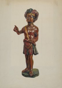 Indiano del negozio di sigari, c. 1940