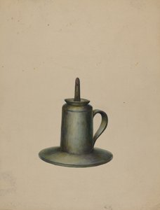 Lampada a olio in peltro, c. 1938 da Walter Hochstrasser