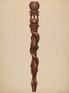 Scultura di boscaiolo con scettro, c. 1938