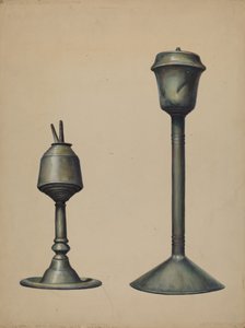Due lampade a olio, c. 1938 da Walter Hochstrasser