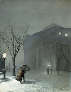 Albany nella neve da Walter Launt Palmer