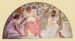 Ercole con il fuso che fila per la regina Onfale da Walter MacEwen