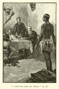 Illustrazione per Le miniere di re Salomone di H. Rider Haggard da Walter Paget