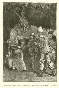 Illustrazione per Le miniere di re Salomone di H. Rider Haggard