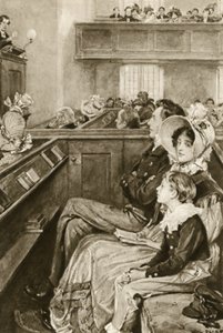 John Ruskin da ragazzo che osserva il predicatore da Walter Paget