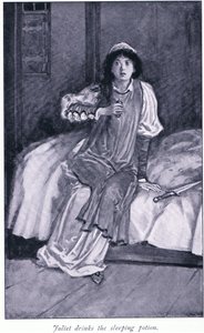 Giulietta beve la pozione del sonno