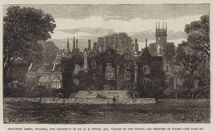 Singleton Abbey, Swansea, la Residenza di Mr H H Vivian, MP, visitata dal Principe e dalla Principessa del Galles da Walter Paget