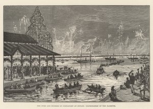 Il Duca e la Duchessa di Connaught a Ceylon, Illuminazione del Porto