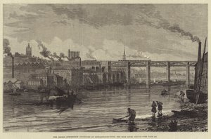 Il centenario di George Stephenson a Newcastle-on-Tyne, il ponte ad alto livello da Walter Paget