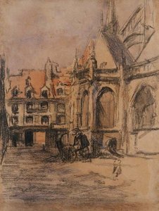 Rue Sainte Catherine e i vecchi portici, Dieppe, c.1900 da Walter Richard Sickert
