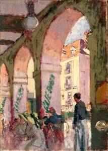Il Café Suisse, o Café des Arcades, Dieppe da Walter Richard Sickert