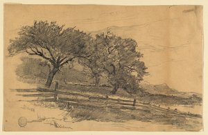 Paesaggio a Dorset, Vermont da Walter Shirlaw