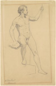 Nudo maschile da Walter Shirlaw