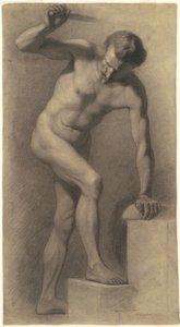 Nudo maschile sui gradini