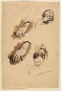 Studi di mani da Walter Shirlaw