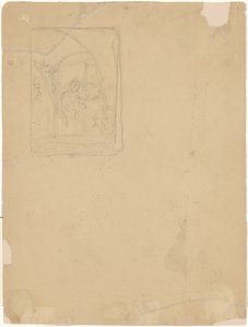 Studio di un interno [verso] da Walter Shirlaw