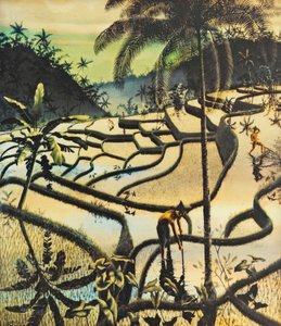 Paesaggio di Preanger da Walter Spies