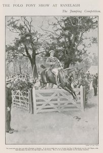 La mostra di pony da polo a Ranelagh, la competizione di salto da Walter Stanley Paget