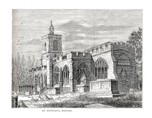 St. Dunstans Stepney. Da una vista presa nel 1803 da Walter Thornbury