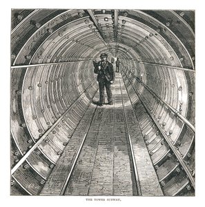 Il tunnel della torre da Walter Thornbury