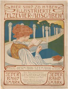 Manifesto della casa editrice Hermann Seemann Nachfolger da Walter Tiemann