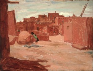 Villaggio Adobe da Walter Ufer