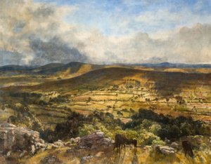 Widecombe In The Moor, Devon da Walter Westley Russell