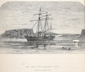 La volpe che lascia Beachey Island, 1859 da Walter William May