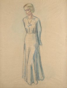 Ritratto di ragazza, a figura intera