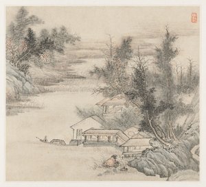 Album di Paesaggi: Foglio 2 da Wang Gai