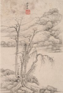 Paesaggio nello stile di vari vecchi maestri: Paesaggio dopo Ni Zan da Wang Jian