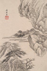 Paesaggio nello stile di vari vecchi maestri: Paesaggio dopo Wang Meng (1308) da Wang Jian