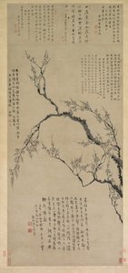 Fiori di Prugno, 1747 da Wang Shishen