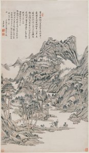 Paesaggio da Wang Yuanqi